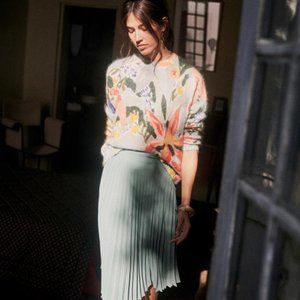 Sezane Salvador floral jumper Size S BNWOT